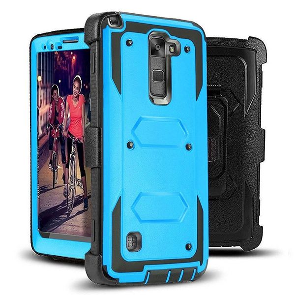 

heavy duty shockproof back clip defender phone cases for lg harmony 4 k40s aristo6 fortune lv3 ms210 stylo 7 5g 4g stylo5 x style v9 x power