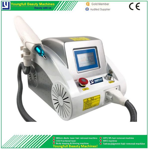 

q switch nd yag skin management device for melanin deposit reducing anti-acne oil control laser tattoo removal machine, Black
