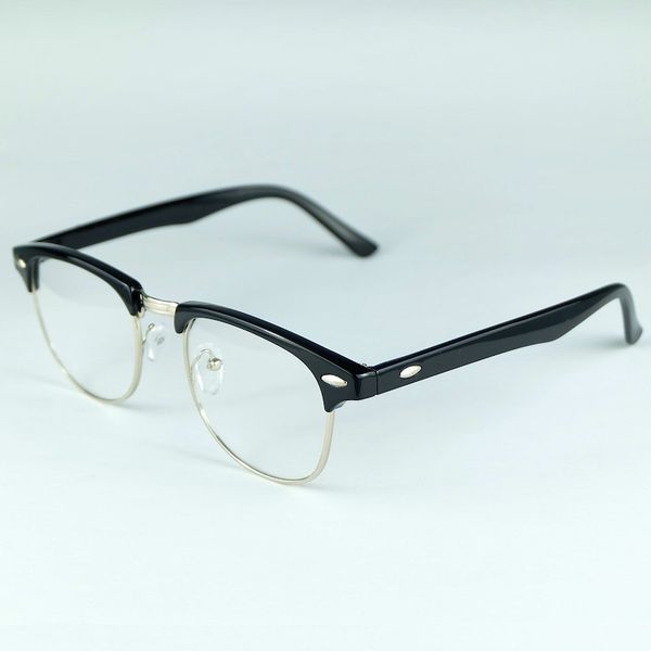 

retro square optical glasses classic full frame men women computer clear goggles eyeglasses reading eyewear 3 colors lt011, White;black