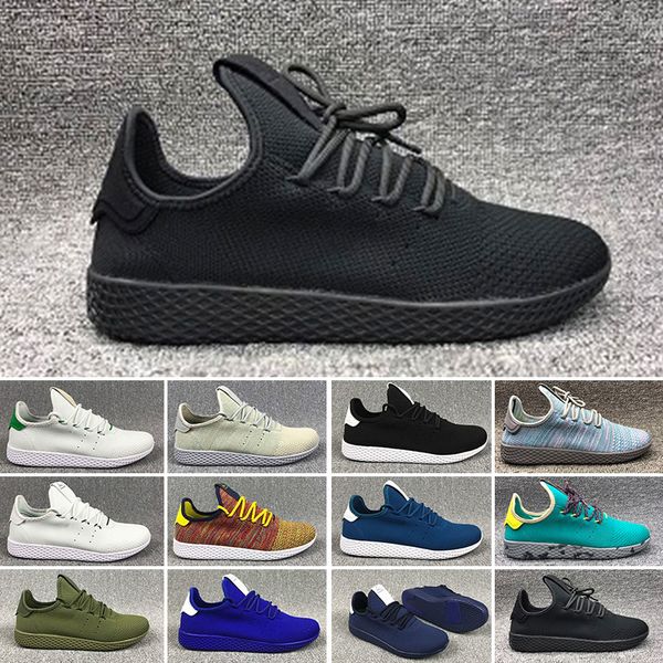 

2018 tennis hu mens running shoes pharrell williams x stan smith women runner sports shoe white green trainers sneakers