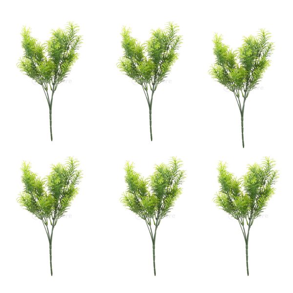 

6pcs 30cm green artificial cedar tree home garden decoration conifer tree