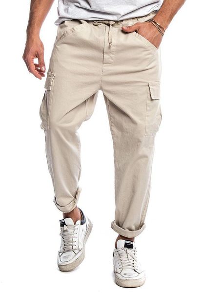 

мужские дизайнерских брюки щитовой конической мода хип-хоп mulit кармана пояс мужских брюки повседневные мужчины одежда, Black