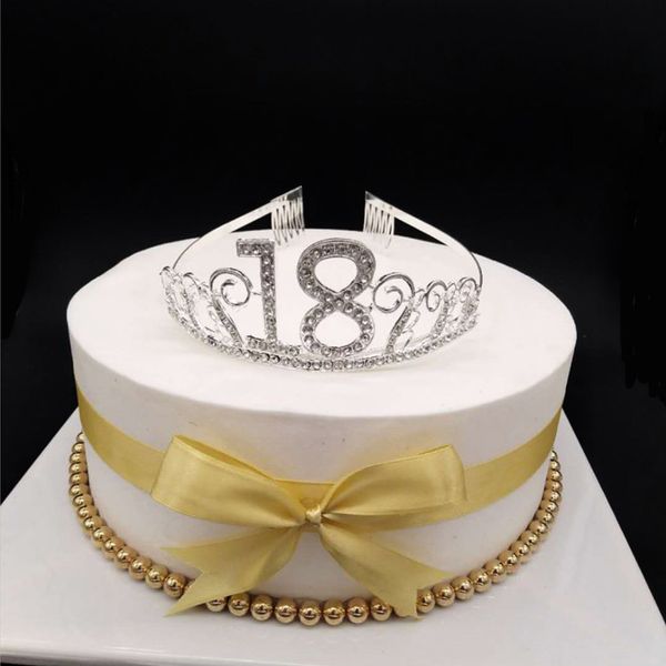 

подарок bling день рождения тиара оголовьем supplies anniversary декор digital hat кристалл rhinestone для девочек корона аксессуары для вол