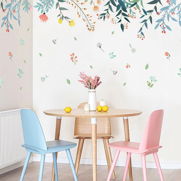 Diy Plant Reflection Home Decoration Art Wall Stickers For