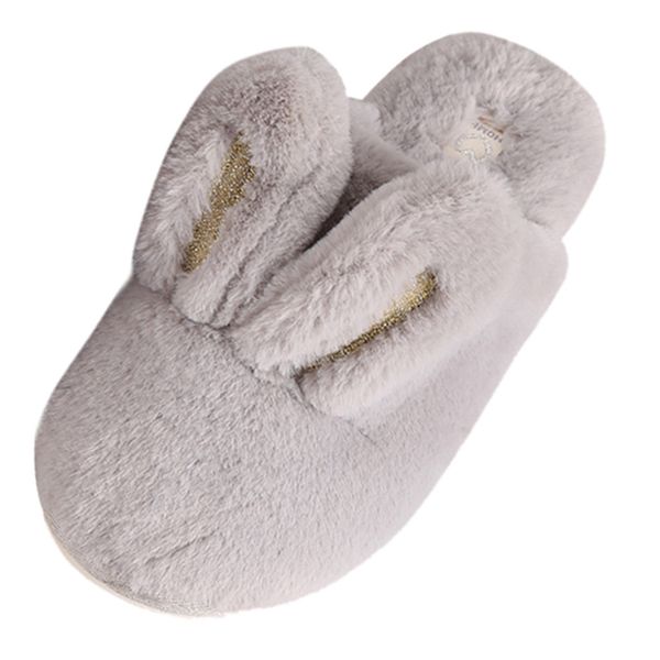 

womail short plush cotton ladies indoor slippers women home flat slippers indoor shoes furry warm home slipper womens winter, Black