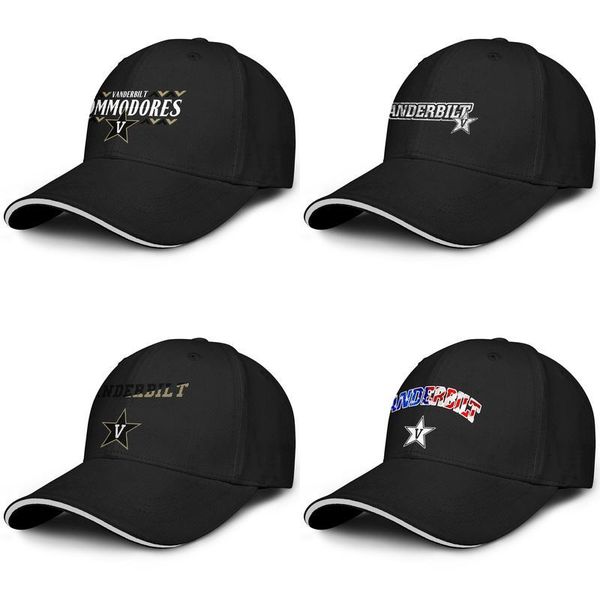 

vanderbilt commodores football wordmark usa flag logo black mens and women trucker cap cool fitted custom design your own vintage cute, Blue;gray