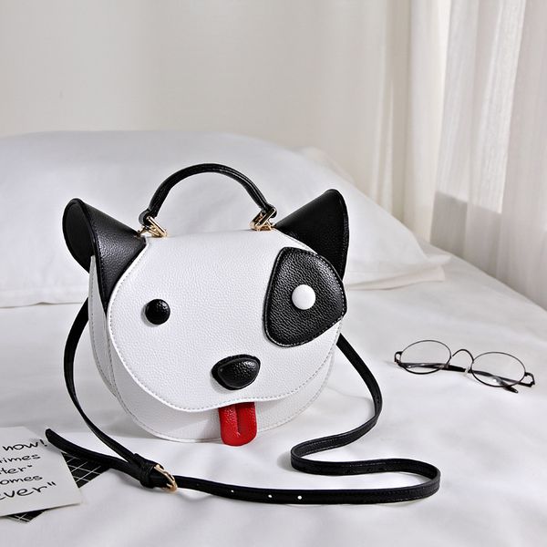 

2020 bolsas feminina single real spring and summer new cute puppy bag crash billiard shoulder slung female buckle color package bag