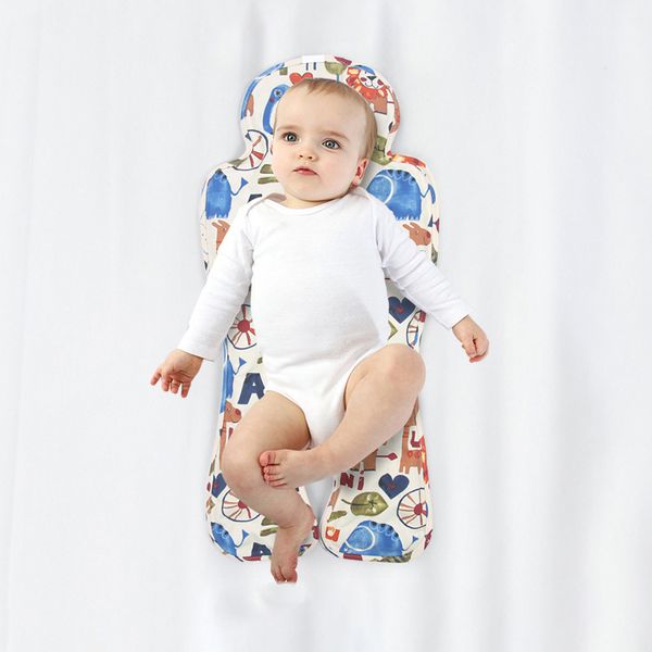 

summer baby car seat stroller seat pad infant girls boys cartoon print rattan cooling mat stroller mattress for kids