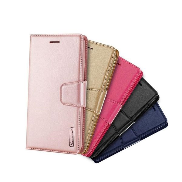 

luxury hanman leather wallet stand case kickstand flip cover for iphone 11 pro xr xs max x 8 7 6 samsung s9 plus s10 5g s10e note 10 pro