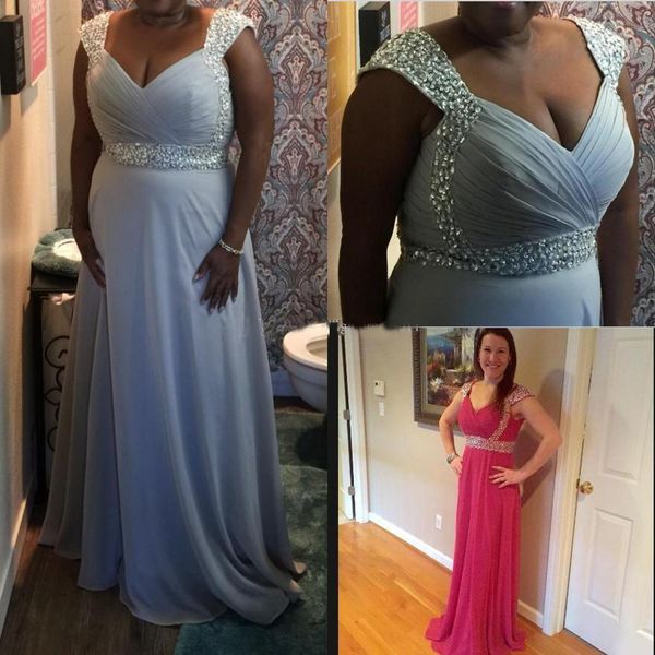 

price chiffon prom dresses long 2019 real pictures beaded a line formal evening gowns bridesmaid dresses, Black