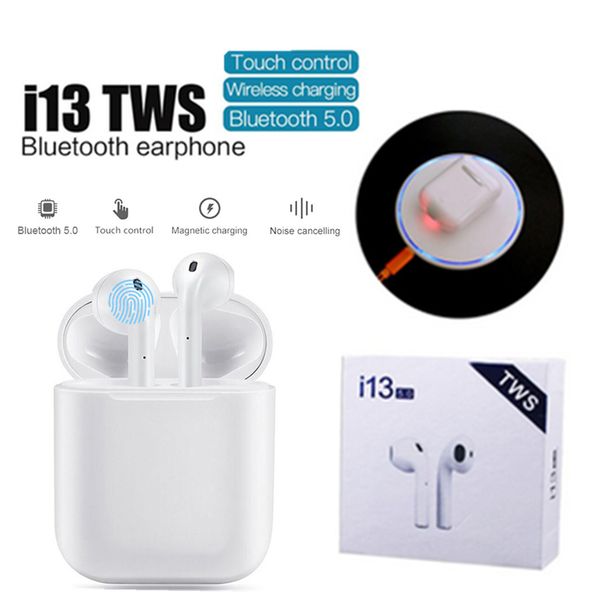 

Wirele earphone i13 tw 2019 wirele bluetooth earphone head et port earphone for phone earpiece earbud i9 i10 i12 tw