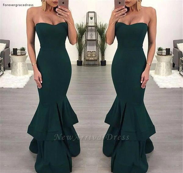 

new arrival dark green evening dresses 2019 sweetheart backless women holiday wear formal party prom gowns plus size, White;black