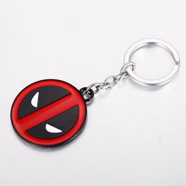 

10pcs/lot avenger x-men deadpool keychain fashion metal pendant key chain men key ring llaveros christmas gifts, Silver