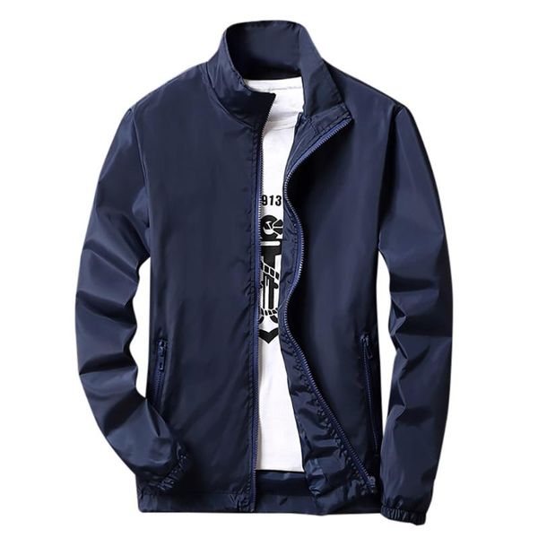 

men's autumn spring jacket coat male casual pure color plus size zipper sport jacket coats outdoor sportwear classic coats s-7xl, Black;brown