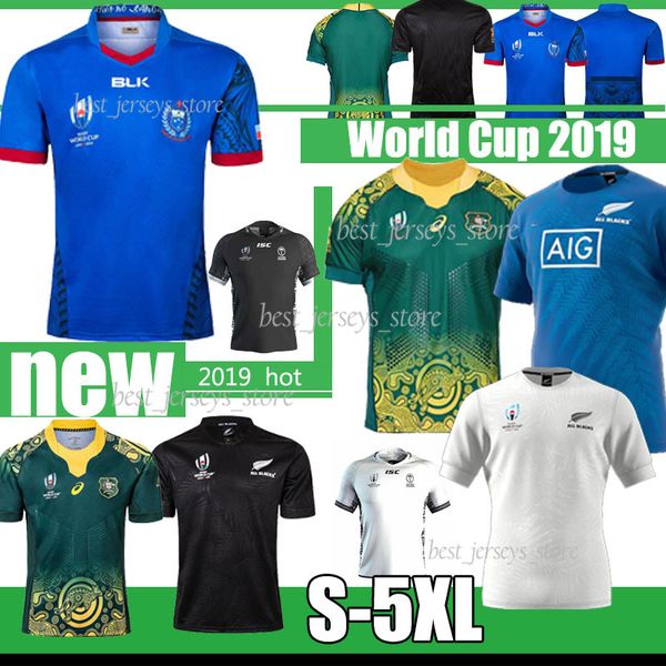 

2019 Australia Rugby Jersey fiji WALLABIES ALL BLACKS Samoa 2019 Janpan World Cup Kangaroos Australia Rugby Shirt Jersey S-5XL