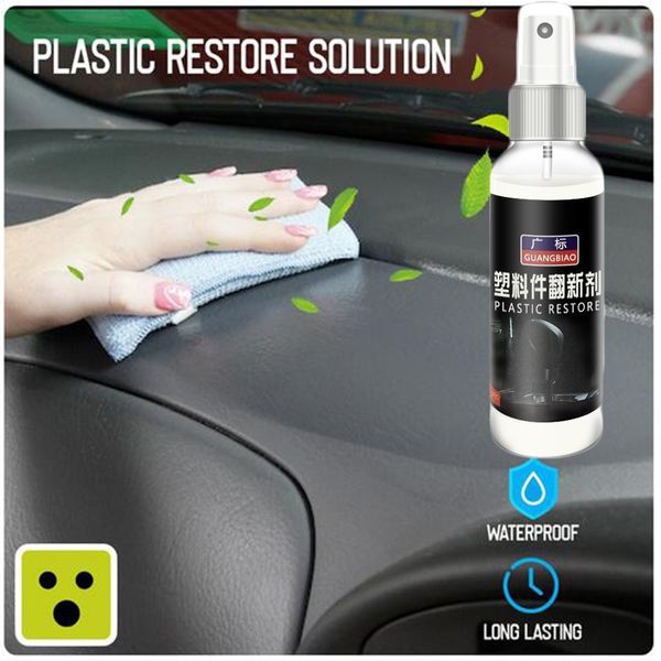 

s5#plastic part wax instrument panel retreading agent automotive interior auto plastic renovated coating paste maintenance agent