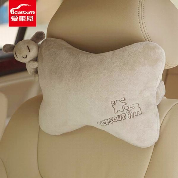 

icaroom car neck pillows neck headrest breathable vehicular bone shaped pillows car seat car-styling accessories