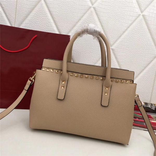 

women designer handbags 2019 New genuine cowhide leather shopping bags 9866# lichee pattern tote clutch shoulder bag crossbody messenger bag