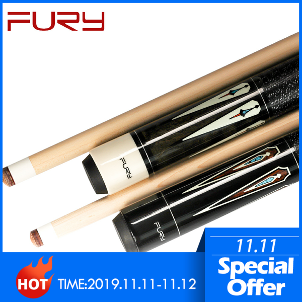 

fury dl-6 billiard pool cue stick kit 11.75/13mm maple shaft professional billar with excellent case billard gifts