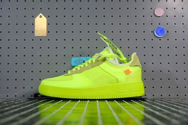 

2019 New Arrivals Forces Volt casual Shoes Women Mens Trainers Forced One Sports Skateboard Classic 1 Fluorescent green Warrior Sneakers