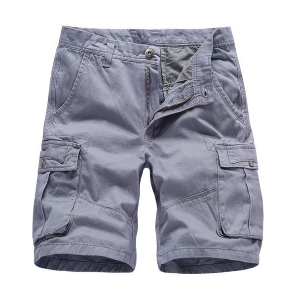 

men military cargo shorts army camouflage tactical shorts men cotton loose work casual short pants plus size, White;black