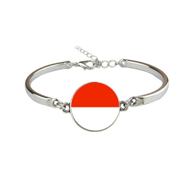 

new monaco flag bangles country monaco flag bracelets jewellery, Black