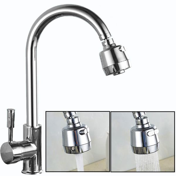 

2 modes water saving faucet aerater abs stainless steel kitchen faucets filter splash-proof water tap bubbler
