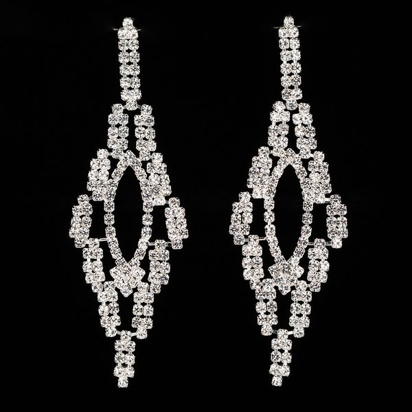 

woman exaggeration diamond micro zircon ear nail alloy earring, Golden