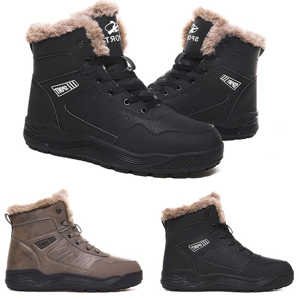 

2020 sale designer pattern3 soft black grey plus velvet warm man boy men boots mens sneakers boot trainers outdoor walking shoes