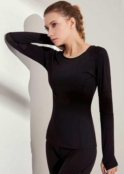 

бег йога tops для женщин topit с длинным рукавом фитнес рубашка hauts camisetas deportivas бесшовная спортивная одежда спортивные футболки