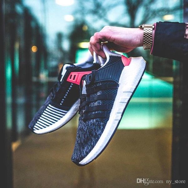 

93 box eqt with 17 ultra shoe support future black white pink arms pack men women turbo red casual sports sneaker 36-44