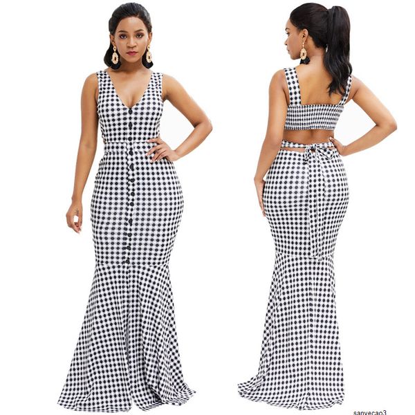 

womens designer solid color banquet dress v-neck long sleeve hip split dress qr11h, Black;gray