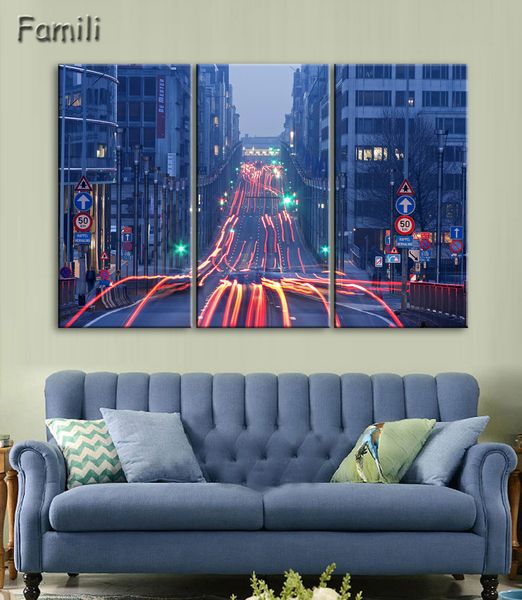 

2017 Hot Sales Without Frame 3 Panels Picture New York City HD Canvas Print Painting Artwork Wall Art Canvas painting Wholesale