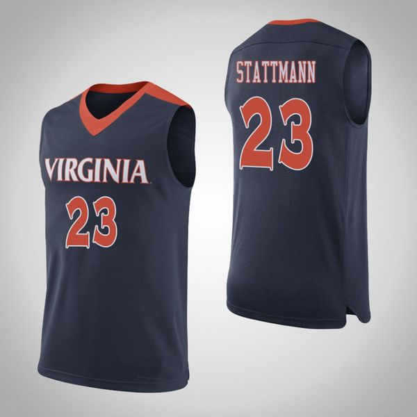 

kody stattmann youth virginia cavaliers wally walker ty jerome nigel johnson mone jones stitched college basketball jersey, Black
