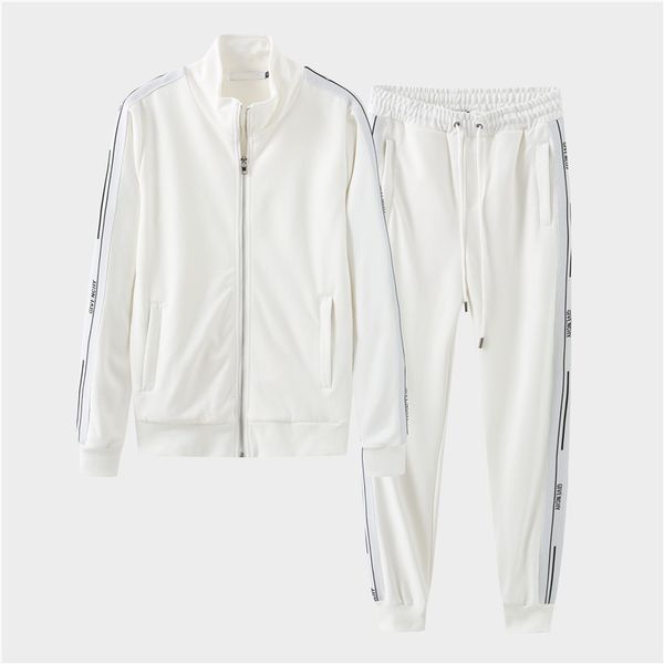 

2020 summer mens sets t shirts+pants two pieces sets casual tracksuit new male casual tshirt gyms fitness trousers men s68, Gray