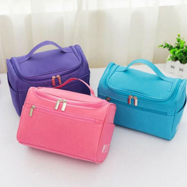 

professional large makeup bag cosmetic case storage handle organizer travel kit