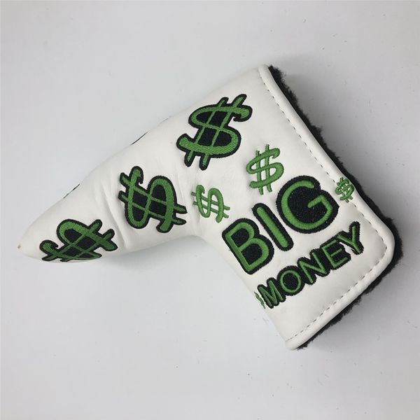 

one piece new golf headcover new golf putter headcover big money lucky clover putter cover for golf club head cover