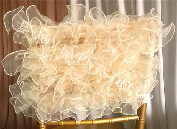 

10pcs yhc#183 elegent wildflower skirt for half chiavari banquet wedding events chair back covers