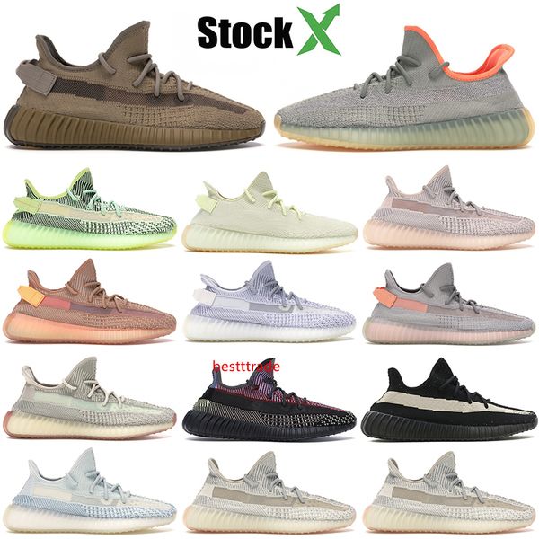 

earth desert sage kanye west 3m black reflective static cinder yechiel clay tail marsh glow bred cream running shoes designer sneakers 5-13