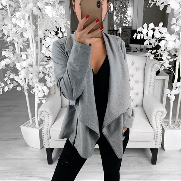 

women jackets spring autumn mostly female long sleeve open front short cardigan suit jacket work office coat women's trench, Black;brown