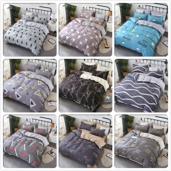 

couple double big size duvet cover quilt comforter case 4pcs bedding set full king queen twin single bed linen kids child cotton