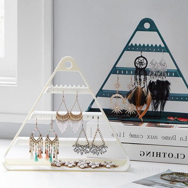 

necklaces bracelets rings earrings sunglasses jewelry accessory home triangle organizer, Pink;blue