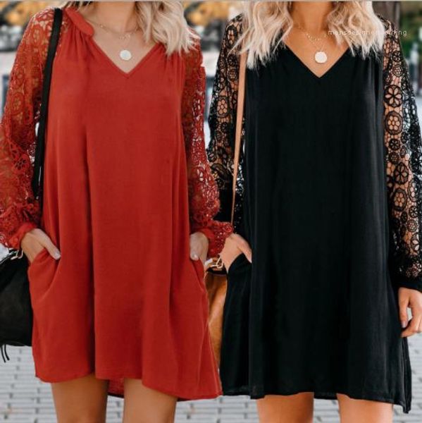 

v neck dresses womens dresses casual women designer dresses fashion solid color hollow out, White;black