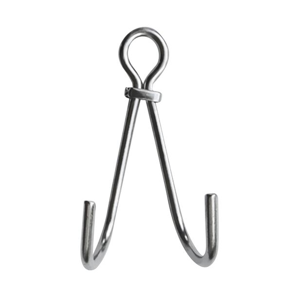 

316 stainless steel underwater scuba dive current/drift diving reef double hook 13.5cm 5.31