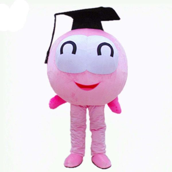 

2019 herring pink cartoon mascot costume fancy dress for halloween epe head suit, Red;yellow