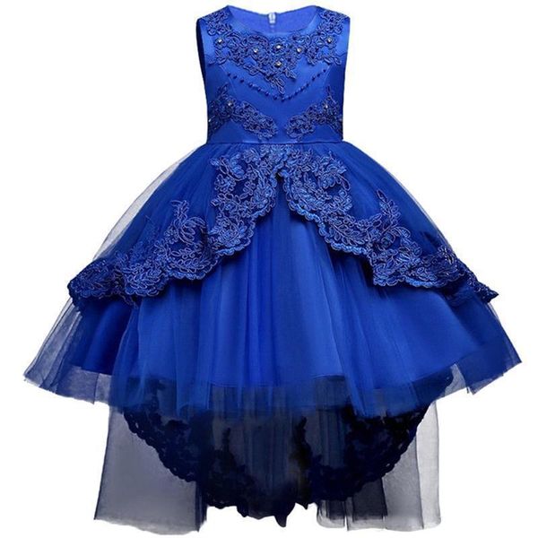 

fashion ball gown girl pageant dresses tulle kid flower girls dresses princess lovely little girls communion dresses high low, White;red