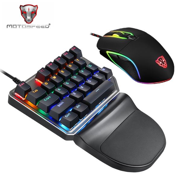 

Motospeed K27 V30 одной рукой механический компьютер PC PUBG игровая клавиатура 27 ключ проводной USB 9 LED подсветкой модель русский стикер