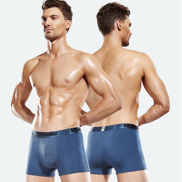 

18 healthy magnetic mens far infrared energy underwear boxer silky modal soft and comfort bacteriostasis underpants, Black;white
