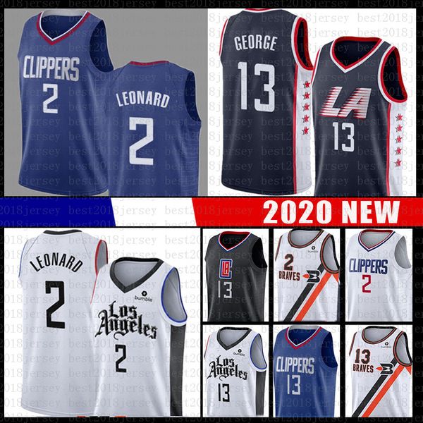 

clipper kawhi 2 leonard paul 13 george basketball jersey losangeles 2020 new ncaa college jerseys, Black;red