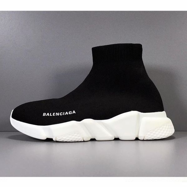 

2019 new brand men women sock shoes black white red designer shoes high running shoes trainer fashion boots sport sneakers